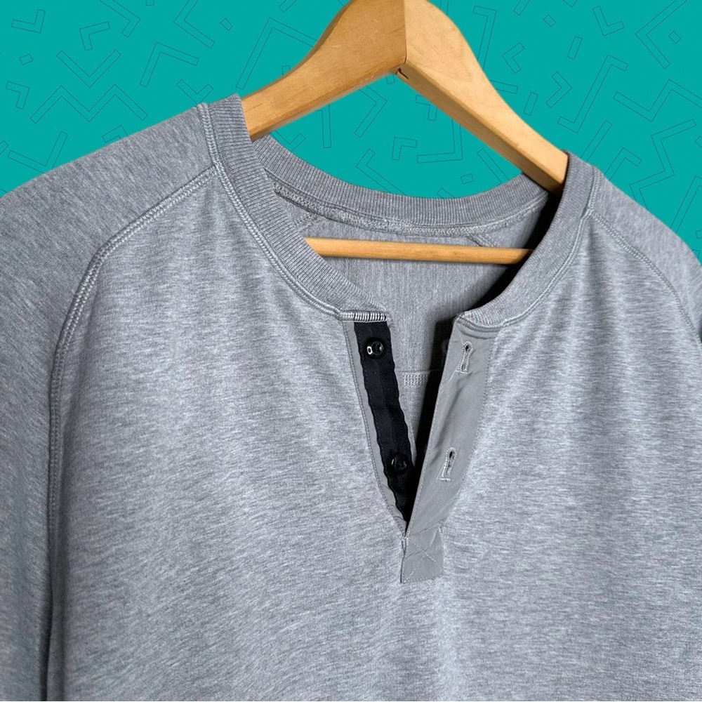 Lululemon Athletica All Town Long Sleeve Henley Shirt